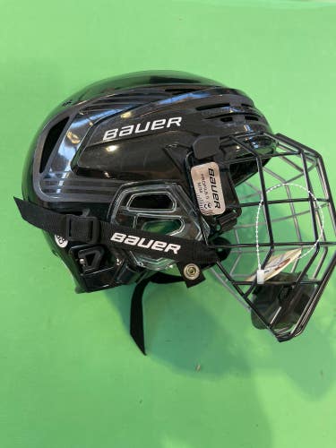 Black Used Medium Bauer Re-Akt 85 Helmet