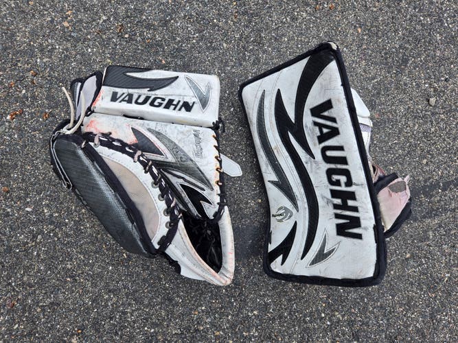Used Vaughn Velocity 7250 Glove and Blocker
