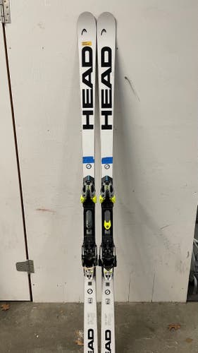 Used 2023 Men's HEAD 193 cm Racing World Cup Rebels e-GS RD Skis With Bindings Max Din 16