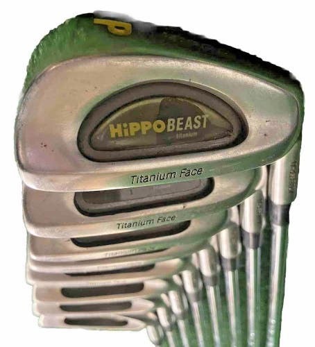 Hippo Beast Titanium Face Iron Set 3-PW Minus 1" Length Stiff Steel 5i 37" RH