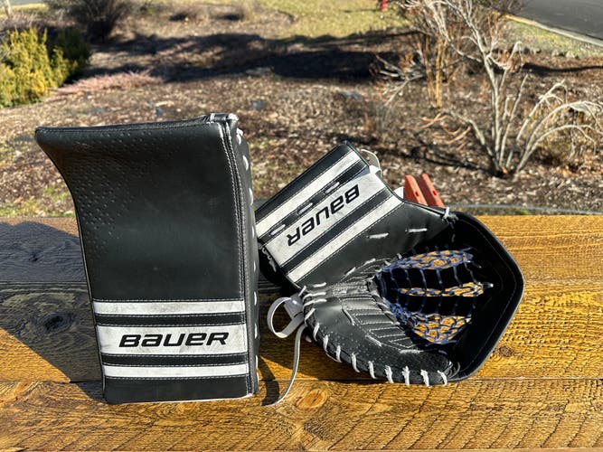Used Bauer GSX Junior Glove and Blocker