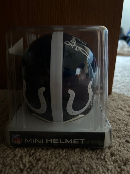 Lenny Moore Indianapolis Colts Signed Mini Helmet