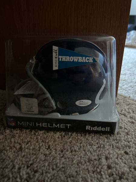 Lenny Moore Indianapolis Colts Signed Mini Helmet