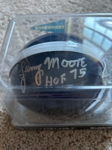 Lenny Moore Indianapolis Colts Signed Mini Helmet