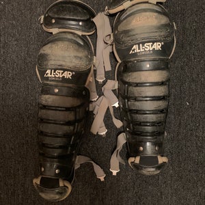 Used  All Star LG912LS Catcher's Leg Guard