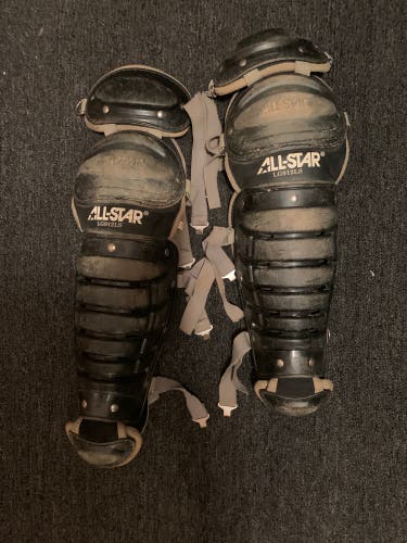 Used  All Star LG912LS Catcher's Leg Guard