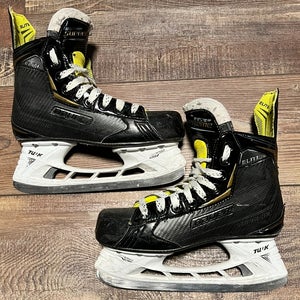 Used Intermediate Bauer Supreme Elite Hockey Skates Regular Width Size 4.5