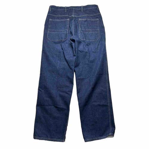 Vintage Y2K Marc Ecko Dark Wash Denim Jeans Wide Leg Men's Sz 36x33