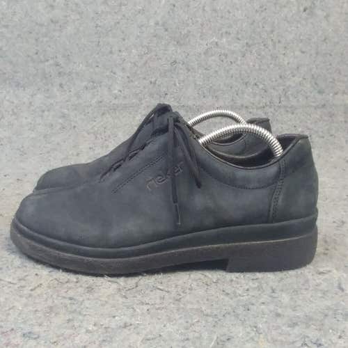 Rieker Womens 38 EU Comfort Shoes Antistress Walking Oxford Light Black