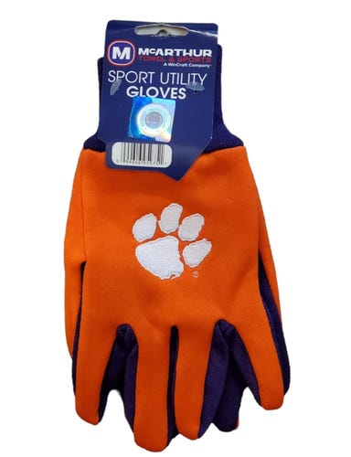 Clemson Tigers Utility Sport Gloves One Size Licensed NCAA Wear