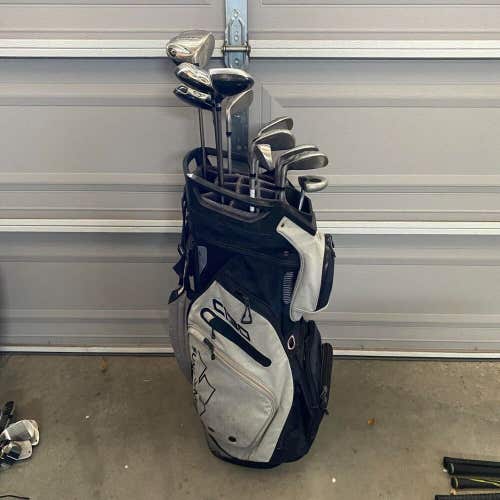 Men's Complete Right Handed Golf Set with Cobra Clubs & Sun Mountain Bag