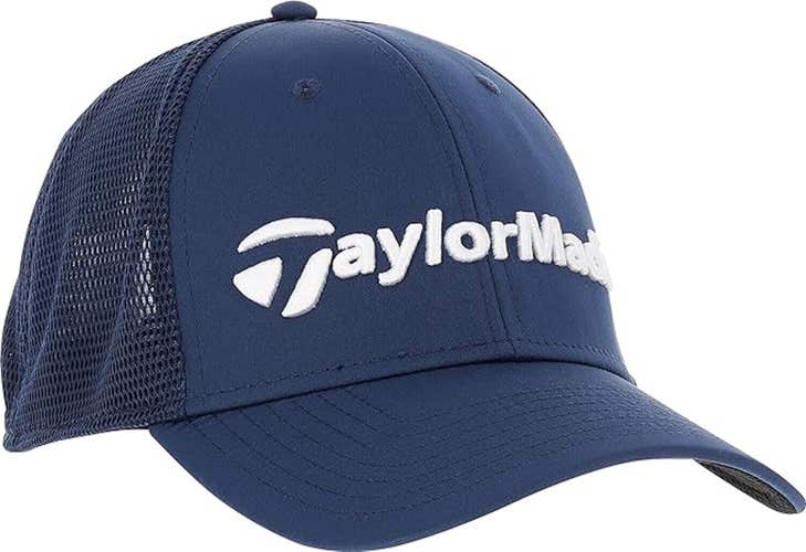 NEW TaylorMade Performance Cage Navy Fitted S/M Golf Hat/Cap