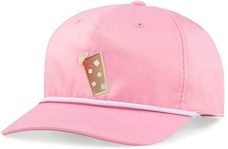NEW Puma AP Thirst Quencher Pale Pink Rope Snapback Golf Hat/Cap