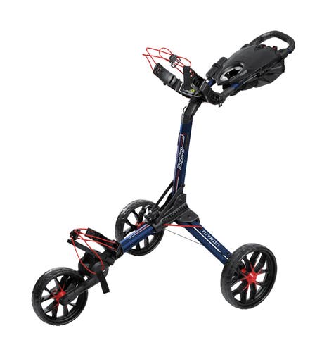 NEW Bag Boy Nitron Navy/Red Golf Push Cart w/ Auto Open Technology