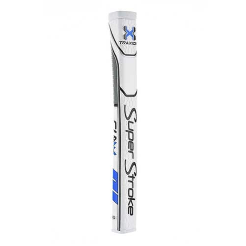 SuperStroke Traxion Claw 1.0 Putter Grip (White/Blue/Grey, 1.2", 63g) Golf NEW