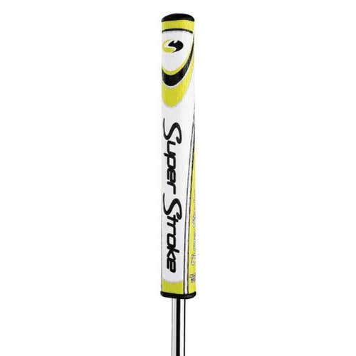 Super Stroke Slim 3.0 Putter Grip (Yellow/White, .580 core) Golf NEW