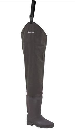 Frogg Toggs RANA II Men's PVC Cleated Brown Hip Waders Boots Size 9