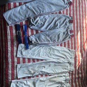Baseball Pants and Belts Lot