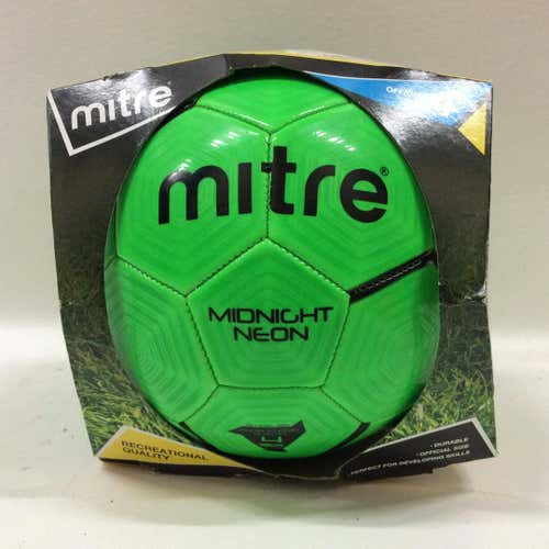 Used Mitre Green 4 Soccer Balls