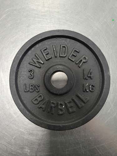 Used Weider 3 Lb Standard Plate Sets
