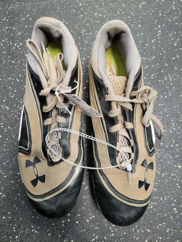 Used Under Armour Authentic Metal Bb Cleats Senior 9.5 Baseball And Softball Cleats