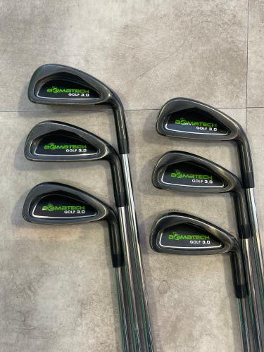 Used Men's BombTech Bombtech Golf 3.0 Iron Set Right Handed Steel Shaft (4-9)
