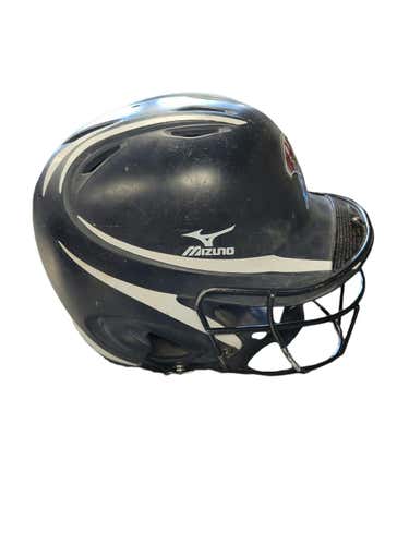 Used Mizuno Helmet W Mask One Size Standard Baseball & Softball Helmets