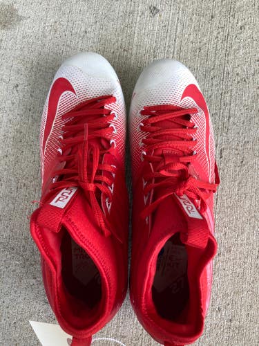 Red New Size 13 Adult Men's Nike Mens Lunar Flywire Trout 2 Baseball Shoes