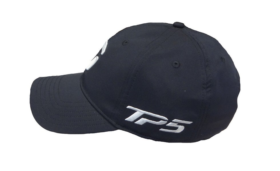 Taylor Made Golf Cap Hat M5 TP5 Adjustable Black white stitching