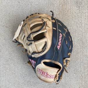 Used Wilson A2000 Left Hand Throw First Base Baseball Glove 12.25"