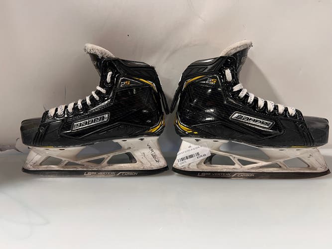 Used Junior Bauer Supreme 2S Pro Hockey Goalie Skates Regular Width Size 3