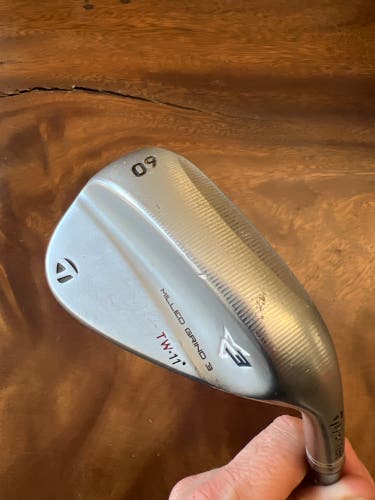 Used TaylorMade Right Handed Stiff Flex Steel Shaft Milled Grind 3 Wedge