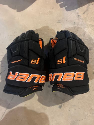 Used  Bauer 13"  Supreme 1S Gloves