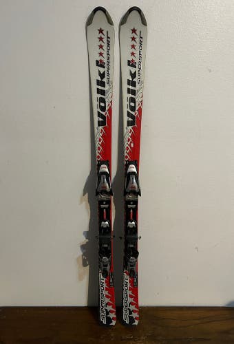 Volkl Supersport 5 Star Downhill Carving Skis 154 cm. Marker Bindings FRESH TUNE