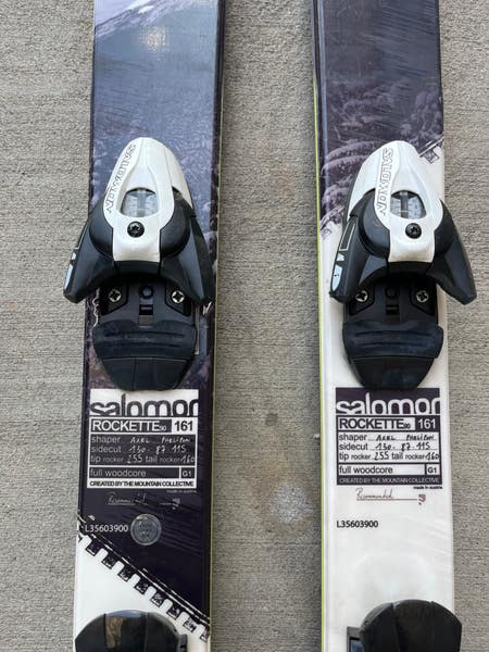 salomon g1 ski Suspect Skis Marker Squire Bindings Size 161 Cm Black Used dynamic turns Salomon Suspect (2013)