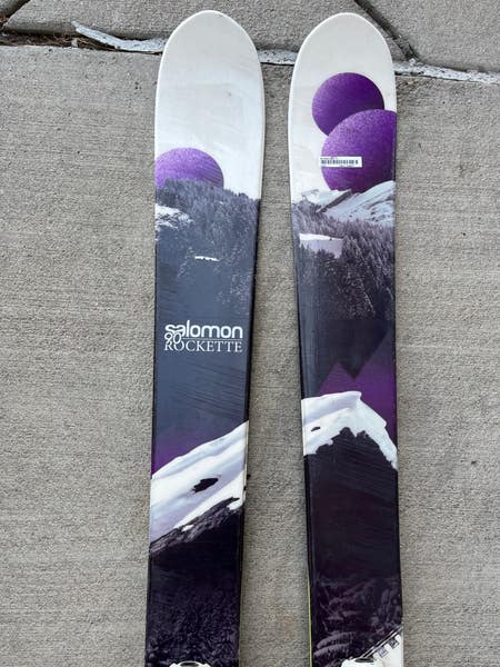 Salomon Rockette Powder Skis- 161 cm (With Z10 Bindings) | SidelineSwap |  Buy and Sell on SidelineSwap