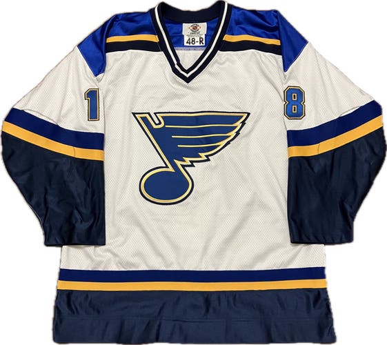 St Louis Blues Tony Twist STARTER Authentic NHL Hockey Jersey Size 48-R