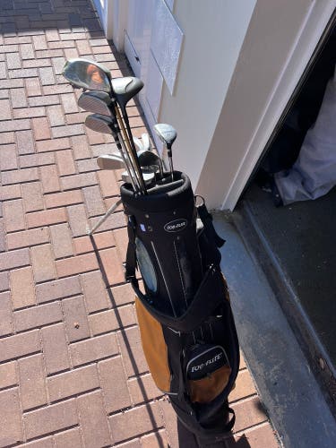 New Men's Top Flite Left Hand Regular Flex 12 Pieces Clubs (Full Set)