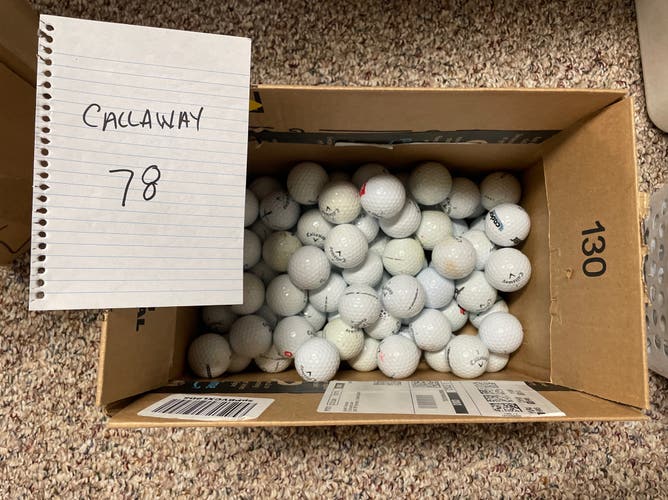 Callaway 78 Pack Assorted Golf Balls