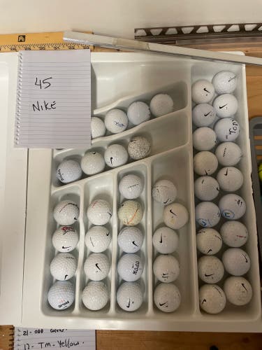 Used Nike 45 Pack Golf Balls