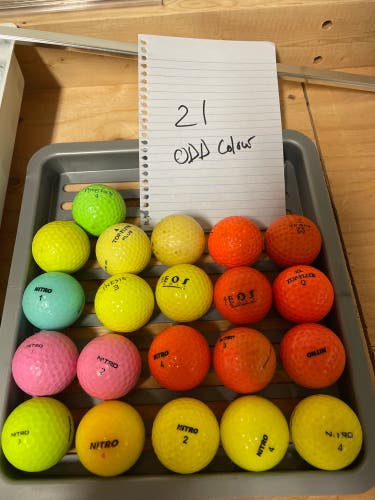 Used 21 Pack Colourful Assorted Balls