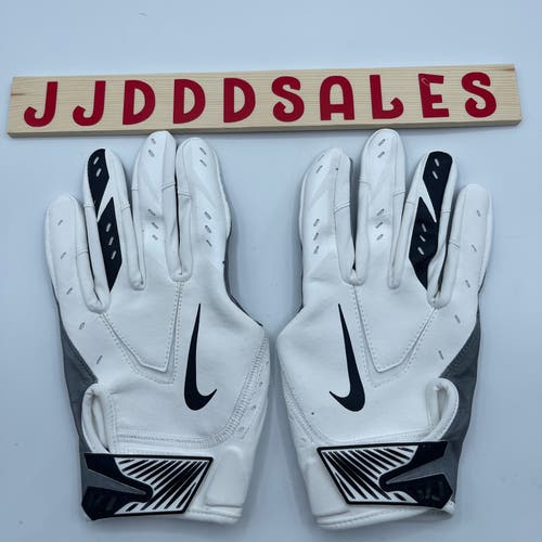 Nike Promo NK VCW Leather Palm Receiver White Football Gloves Men’s Medium NEW