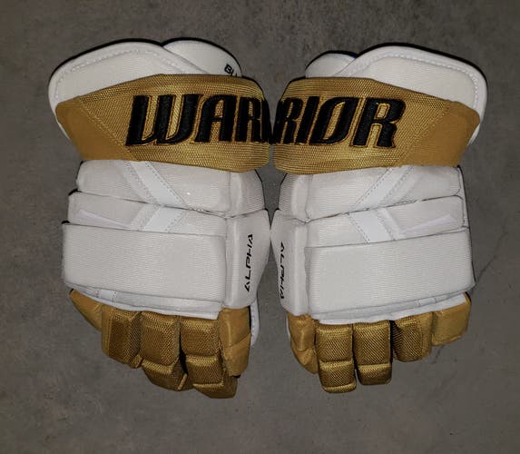 Vegas Golden Knights New Warrior Alpha Gloves 14" Pro Stock