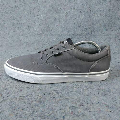Vans Atwood Mens 9.5 Shoes Skateboarding Sneakers Gray Canvas Low Top Lace Up