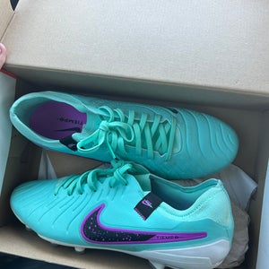 Blue Used Men's Nike Molded Cleats tiempo legend 10 pro FG Cleats