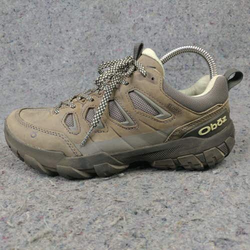 Oboz Sawtooth X Low B Dry Hiking Shoes Womens 6 WIDE Trail Sneaker Low Top Brown