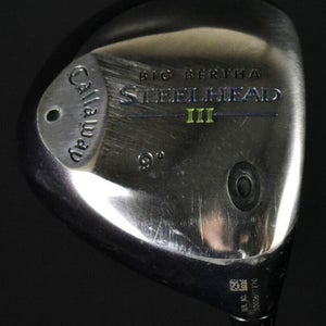 CALLAWAY BIG BERTHA STEELHAD DRIVER LENGTH:44 IN FLEX:REGULAR LOFT:9 RH NEW GRIP