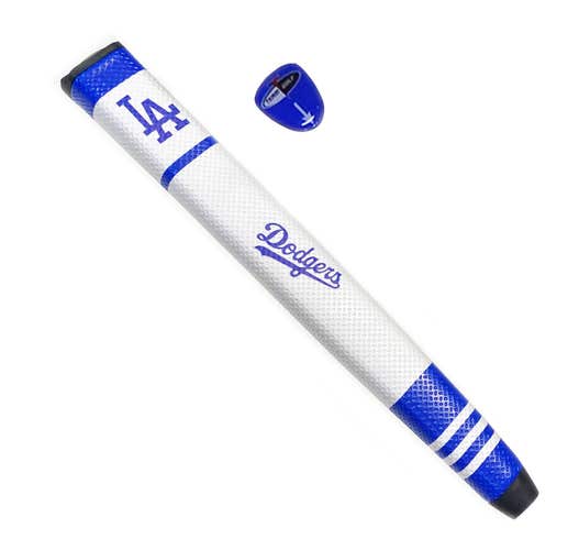 NEW Team Golf LA Dodgers White/Blue Jumbo Putter Grip w/Ball Marker