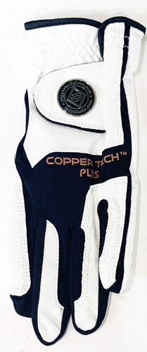 NEW Copper Tech White/Black Women's Spidertech One Size Fits All Golf Glove