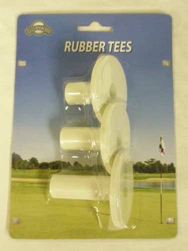 On Course Rubber Tees Multiple Size 3pk NEW (Golf Driving Mat Range Tee)